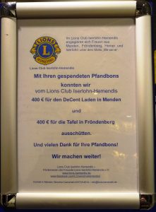 Foto eines Aufstellers zur Aktion 